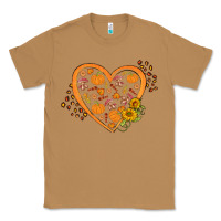 Toasted Coconut Western Autumn Heart Classic Tee - FaDigitalArtStudio