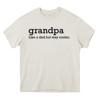 Cream grandpa Heavy Core Tee - DesigneFamous