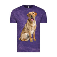 Cloud Purple Labrador Retriever llustrations Vintage Tee - LillyAllenDesigns