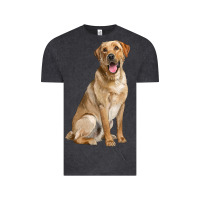 Vintage Black Labrador Retriever llustrations Vintage Tee - LillyAllenDesigns