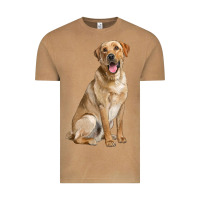 Vintage Camel Labrador Retriever llustrations Vintage Tee - LillyAllenDesigns