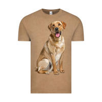 Vintage Coffee Labrador Retriever llustrations Vintage Tee - LillyAllenDesigns