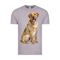 Vintage Zinc Labrador Retriever llustrations Vintage Tee - LillyAllenDesigns