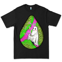 Black halloween ghost teardrop Premium Tee - BundleAndBundleShop