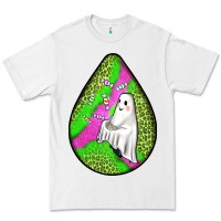 White halloween ghost teardrop Premium Tee - BundleAndBundleShop