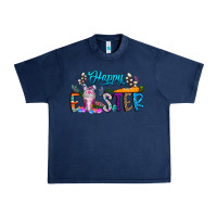 Navy happy easter coffee Urban Heavy Tee - CowhideDigitalArt