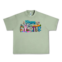 Oil Green happy easter coffee Urban Heavy Tee - CowhideDigitalArt