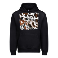 Black cowhide background Urban Hoodie - RanaPortraitStore