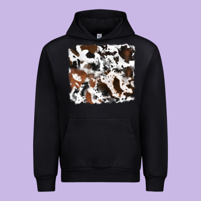 Cowhide Background Urban Hoodie Designed By Ranaportraitstore