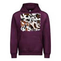 Mauve Wine cowhide background Urban Hoodie - RanaPortraitStore