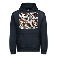 Navy cowhide background Urban Hoodie - RanaPortraitStore