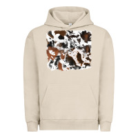 Pigment French Oak cowhide background Urban Hoodie - RanaPortraitStore