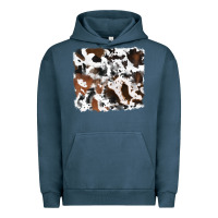 Pigment Midnight Navy cowhide background Urban Hoodie - RanaPortraitStore