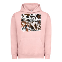 Pigment Salmon cowhide background Urban Hoodie - RanaPortraitStore