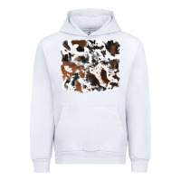 White cowhide background Urban Hoodie - RanaPortraitStore