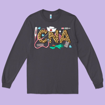 Western Certified Nursing Assistant Long Sleeve Tee Designed By Lillyallendesigns