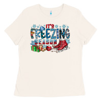 Bone It's Freezing Season Ladies Tee - CowhideDigitalArt