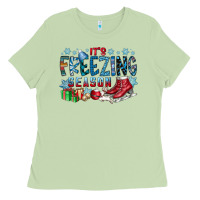 Matcha It's Freezing Season Ladies Tee - CowhideDigitalArt