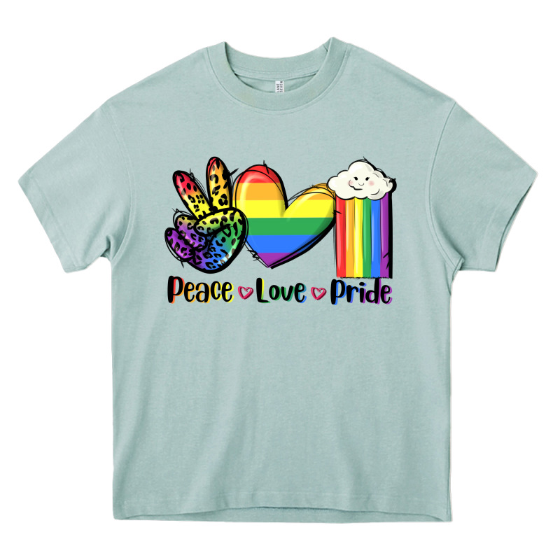 Peace Love Pride Heavy Core Tee by FaDigitalArtStudio | Teevron