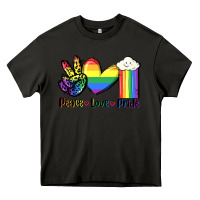 Asphalt Peace love Pride Heavy Core Tee - FaDigitalArtStudio