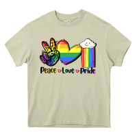 Mossy Peace love Pride Heavy Core Tee - FaDigitalArtStudio