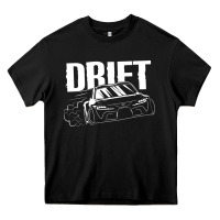 Black Supra Drift Heavy Core Tee - DesigneFamous