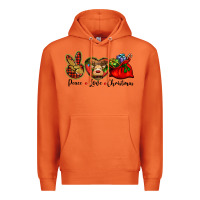 Carrot peace love Christmas Premium Hoodie - BarkalooDesign