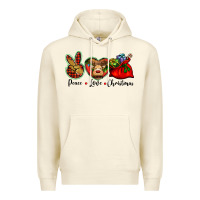 Sandshell peace love Christmas Premium Hoodie - BarkalooDesign