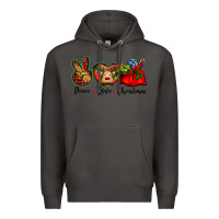 Smoke peace love Christmas Premium Hoodie - BarkalooDesign