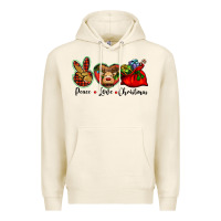 Tofu peace love Christmas Premium Hoodie - BarkalooDesign