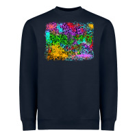 Navy colorful leopard background Heavyweight Sweatshirt - RanaPortraitStore
