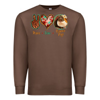 Chestnut Peace Love Guinea Pigs Premium Sweatshirt - Jasminsmagicworld