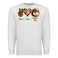 Oatmeal Heather Peace Love Guinea Pigs Premium Sweatshirt - Jasminsmagicworld