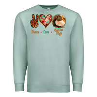 Seafoam Peace Love Guinea Pigs Premium Sweatshirt - Jasminsmagicworld