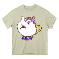 Mossy mrs potts Heavy Core Tee - DesigneFamous