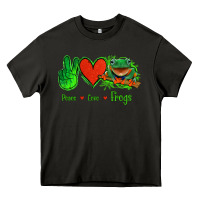 Asphalt Peace Love Frogs Heavy Core Tee - Jasminsmagicworld