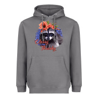 Storm Classy But A Little Thrashy Racoon With Flowers Heavyweight Hoodie - Jasminsmagicworld