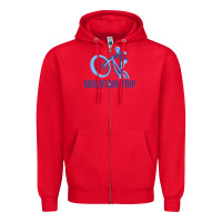 Red serape bullskull teardrop earrings Zipper Hoodie - Jasminsmagicworld