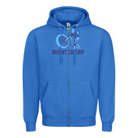 True Royal serape bullskull teardrop earrings Zipper Hoodie - Jasminsmagicworld