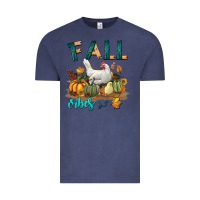 Vintage Denim Fall Vibes Chicken Vintage Tee - LillyAllenDesigns