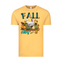 Vintage Mustard Fall Vibes Chicken Vintage Tee - LillyAllenDesigns