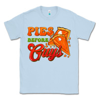 Dusty Blue Pies Before Guys Classic Tee - FaDigitalArtStudio