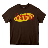 Chocolate Brown seinfeld Heavy Core Tee - DesigneFamous