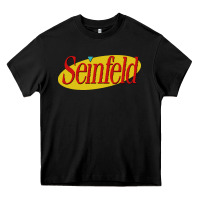 Black seinfeld Heavy Core Tee - DesigneFamous