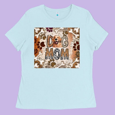 Dog Mom Ladies Tee Designed By Cowhidedigitalart