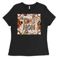Black Dog Mom Ladies Tee - CowhideDigitalArt