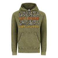 Vintage Olive grumpa like a regular grandpa only grumpier Vintage Hoodie - Artiststas