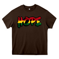 Chocolate Brown Juneteenth hope Heavy Core Tee - FaDigitalArtStudio