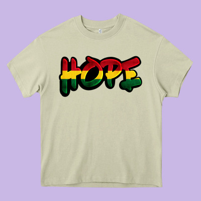 Juneteenth Hope Heavy Core Tee Designed By Fadigitalartstudio