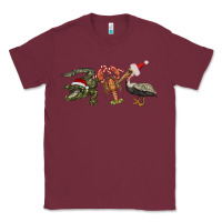 Burgundy Christmas alligator pelican crawfish Classic Tee - BarkalooDesign